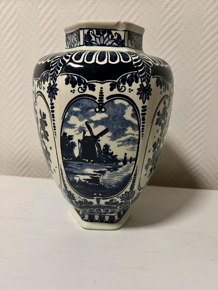 Te Koop Delfts Blauwe Boch Bloemenvaas, Antiek en Kunst, Antiek | Vazen, Ophalen of Verzenden