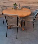 Houten uitschuifbare eettafel, Huis en Inrichting, Tafels | Eettafels, Ophalen, Gebruikt, 100 tot 150 cm, 100 tot 150 cm