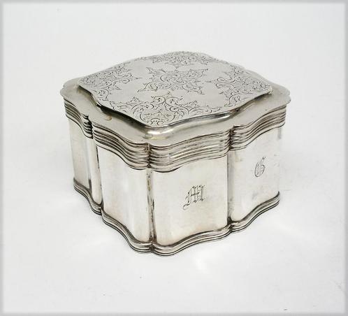 ZILVER - ZILVEREN ANTIEKE KOEKTROMMEL A'DAM 1858, Antiek en Kunst, Antiek | Goud en Zilver, Zilver, Verzenden