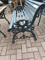 Gietijzeren tuinbank, Tuin en Terras, Tuinbanken, Ophalen, Gebruikt, Metaal