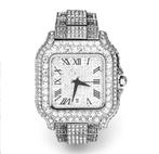 Cartier Horloge Full Ice Out Moissanite VVS - Nieuwstaat!, Overige materialen, Polshorloge, Overige materialen, Ophalen of Verzenden