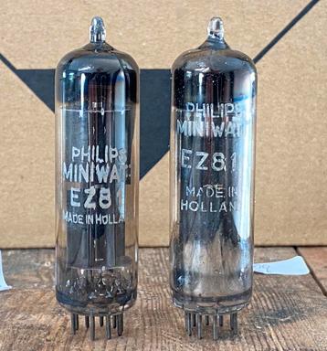 EZ81 Mullard 6CA4 gelijkrichter rectifier philips logo beschikbaar voor biedingen