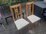 Gratis IKEA Aron Stoelen 2x, Huis en Inrichting, Ophalen of Verzenden, Gebruikt, Wit, Twee