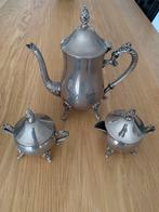 Verzilverde Koffiepot Set met Melk- en Suikerpot, Ophalen of Verzenden