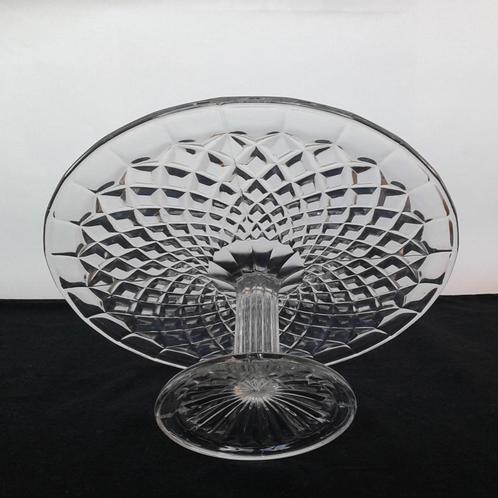Taartschaal (2) Persglas Art Deco Vintage, Antiek en Kunst, Antiek | Glas en Kristal, Ophalen of Verzenden