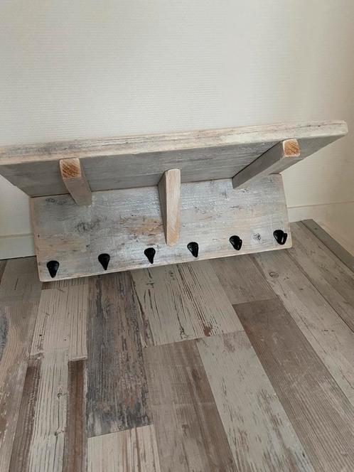 Mooie steigerhouten kapstokken (ook apart te koop), Huis en Inrichting, Woonaccessoires | Kapstokken, Zo goed als nieuw, Wandkapstok