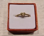 "hart" ring met bolletjes- 18k goud, Nieuw, Ophalen of Verzenden, Kleiner dan 17, Dame