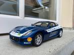 1:18 Ferrari 599 GTB Panamericana blauw Hotwheels Elite, Hobby en Vrije tijd, Modelauto's | 1:18, Ophalen of Verzenden, Zo goed als nieuw