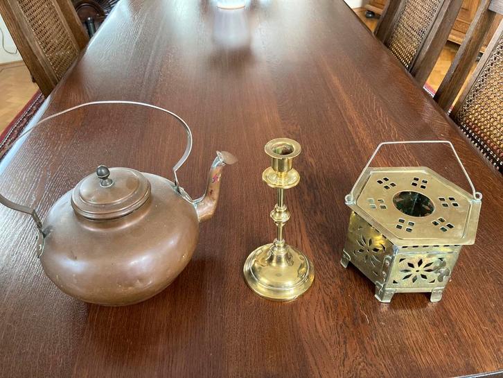 KOPEREN ITEMS, antiek,   3 stuks, Antiek en Kunst, Antiek | Koper en Brons, Koper, Ophalen of Verzenden