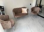 Taupe schelpvormige set 4 personen, Huis en Inrichting, Ophalen of Verzenden