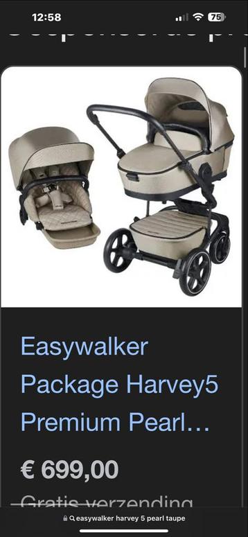 Easywalker Harvey5 Duowagen + Adapters + Uitbreidingsset beschikbaar voor biedingen