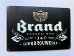 Brand Bierbrouwerij  Bord -  30 bij 20, Ophalen of Verzenden, Reclamebord