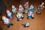 9 clowns beeldjes, Verzamelen, Beelden en Beeldjes, Ophalen of Verzenden, Gebruikt, Mens