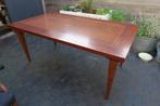Eettafel 180 x 100 cm kersenhout stevige tafel mooie staat, Ophalen, Gebruikt, 50 tot 100 cm, 150 tot 200 cm
