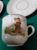 theekopjes en schotels schapen meisje, Huis en Inrichting, Keuken | Servies, Ophalen of Verzenden