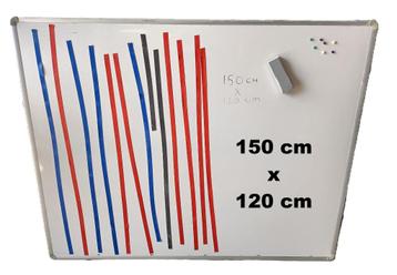 Incl. btw 150 x 120 cm Whiteboard Magnetisch Dubbelzijdig beschikbaar voor biedingen