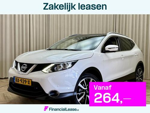 Nissan QASHQAI 1.2 Tekna *Panodak* Leder / Stoelverwarming /, Auto's, Nissan, Bedrijf, Lease, Financial lease, Qashqai, 360° camera