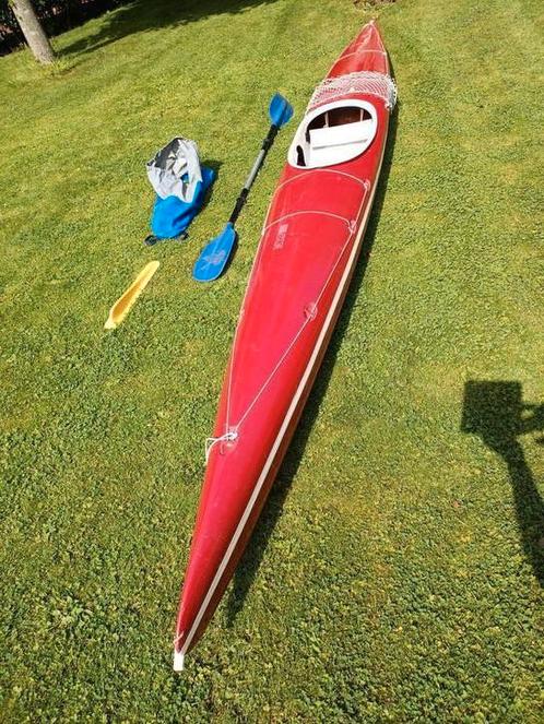 Nette VKN Kajak tourkano met profi Kober Randonnée peddel, Watersport en Boten, Kano's, Zo goed als nieuw, Kajak, Eén persoon