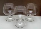 3 Leerdam Gilde (geslepen) Crystal cognac glazen, kristal, Antiek en Kunst, Antiek | Glas en Kristal, Ophalen of Verzenden