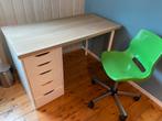 Gratis Bureau met bureaustoel, Huis en Inrichting, Bureaus, Ophalen, Met wielen, Gebruikt, Bureau