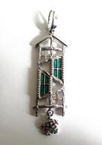 Leuk Zilveren 925 kettindhangertje kerst huisje., Ophalen of Verzenden, Nieuw, Zilver, Zilver