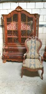 Barok fauteuil, Ophalen, Zo goed als nieuw, 75 tot 100 cm, Stof