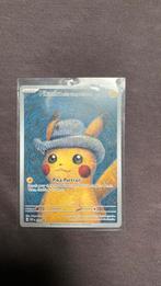 Pikachu with grey felt hat, Ophalen of Verzenden, Zo goed als nieuw, Losse kaart, Foil