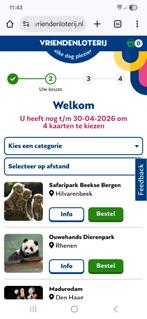 4 x Entree ticket Artis / beekse bergen / ouwehands, Drie personen of meer