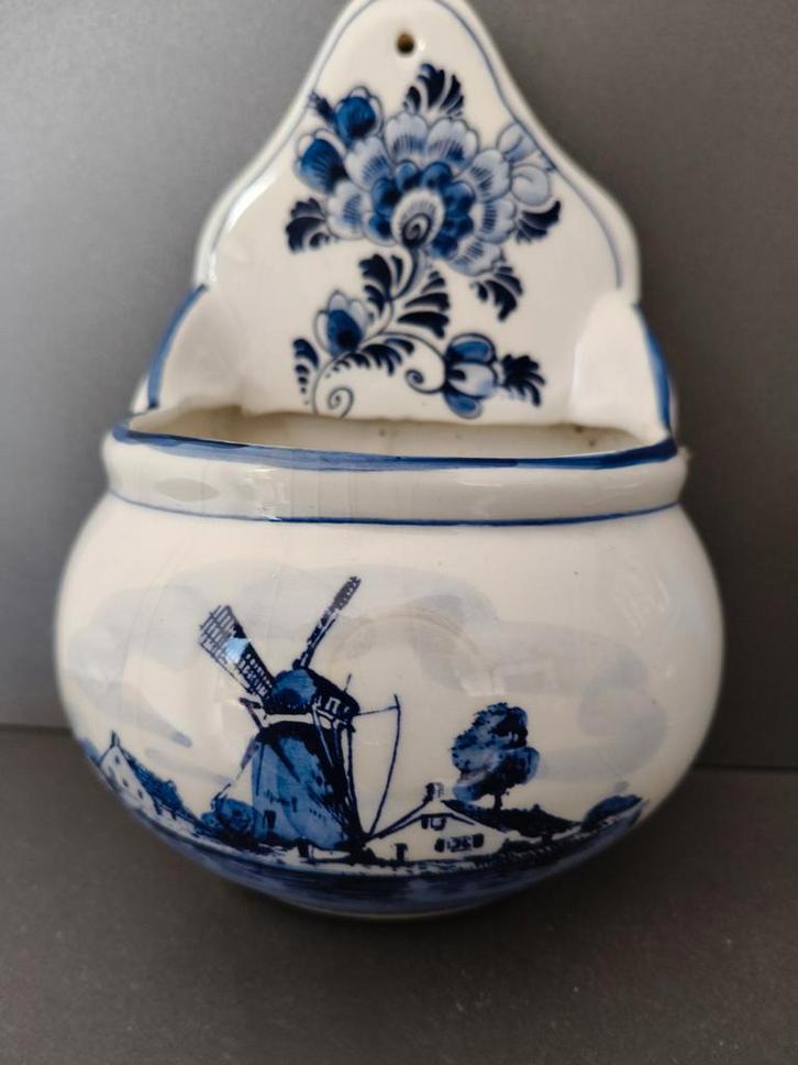 Delfts Blauw Wandvaas Molen, Huis en Inrichting, Woonaccessoires | Wanddecoraties, Gebruikt, Ophalen
