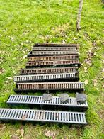 Lijngoot met rooster 10x100 cm, Doe-het-zelf en Verbouw, Buizen en Afvoer, Gebruikt, Minder dan 2 meter, Overige materialen, Afvoer