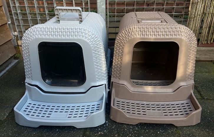 2 Curver gesloten kattenbakken – in goede staat, Dieren en Toebehoren, Kattenbakken, Zo goed als nieuw, Ophalen of Verzenden