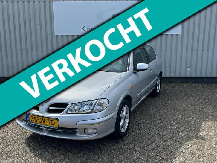 Nissan Almera 1.8 Luxury Airco, Apk 09/25, Auto's, Nissan, Bedrijf, Te koop, Almera, ABS, Airbags, Airconditioning, Centrale vergrendeling