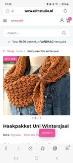 Haakpakket wintersjaal by claire Grey, Hobby en Vrije tijd, Breien en Haken, Ophalen of Verzenden, Nieuw, Haken, Wol of Garen