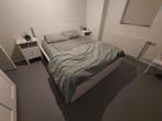 Bed 160x200 cm. Ikea, Malm, Ophalen, Gebruikt, Wit, Tweepersoons
