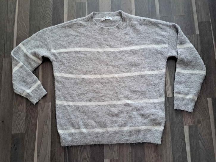 MSCH Copenhagen Alpaca Wol Trui - M/L, Kleding | Dames, Truien en Vesten, Zo goed als nieuw, Maat 38/40 (M), Grijs, Ophalen of Verzenden