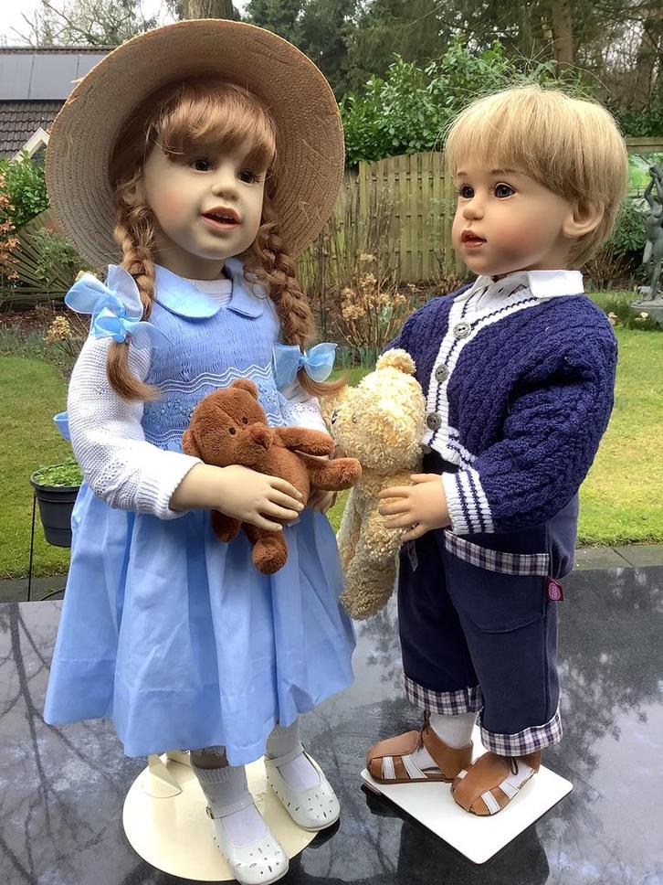 Sissel Skille Markus en Jannicke 65 en 68 cm., Verzamelen, Poppen, Ophalen of Verzenden