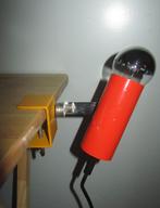 Vintage industriële design spot/tafellamp, Huis en Inrichting, Lampen | Spots, Ophalen of Verzenden, Gebruikt, Metaal of Aluminium