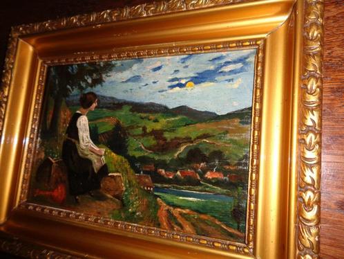 *G.Duchateau (Eind 18e eeuw)-Prachtig schilderij-Zie BENEZIT, Antiek en Kunst, Kunst | Schilderijen | Klassiek, Ophalen of Verzenden
