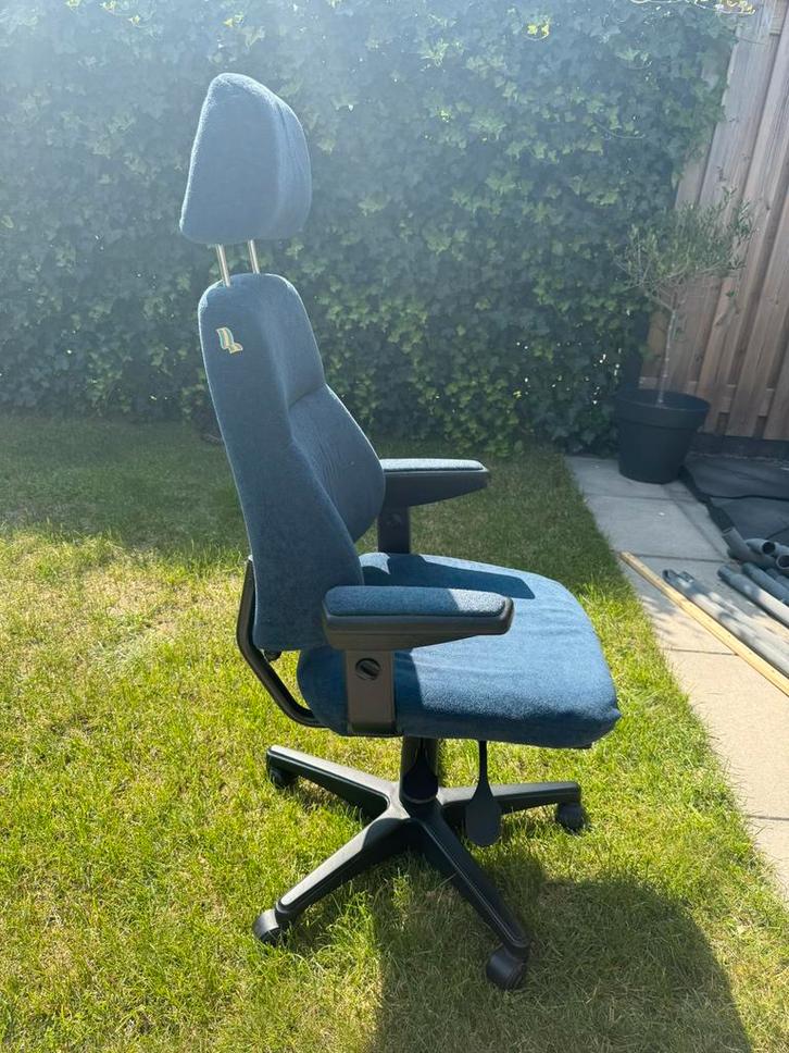 Nystrom Ergonomische Bureaustoel, Huis en Inrichting, Bureaustoelen, Gebruikt, Bureaustoel, Blauw, Ergonomisch, Ophalen of Verzenden