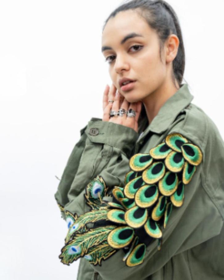 RAGYARD Peacock military overshirt overhemd 38/40 CHCS, Kleding | Dames, Blouses en Tunieken, Zo goed als nieuw, Maat 38/40 (M)