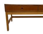 Vintage Deens Kastje laag model Jaren 60 Teak Fineer, 25 tot 50 cm, Gebruikt, Vintage, Met lade(s)