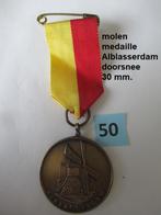 mooie oudere medaille, DE MOLEN van ALBLASSERDAM, Ophalen of Verzenden, Overige materialen, Nederland