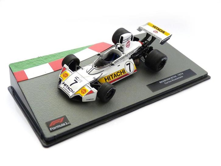 39643: Brabham BT44 - Carlos Reutemann - 1974 (Hitachi) 1:43, Hobby en Vrije tijd, Modelauto's | 1:43, Nieuw, Auto, Overige merken