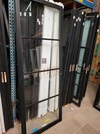 88x231,5cm binnendeur opdek R zwart staallook + valdorp SK33, Ophalen, Zevenaar, 80 tot 100 cm, 215 cm of meer