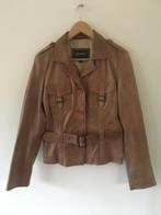 Rino & Pelle leren jas, Maat 38/40 (M), Bruin, Ophalen of Verzenden, Gedragen