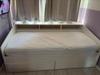 Wit eenpersoonsbed, Ophalen, Gebruikt, 90 cm, Eenpersoons