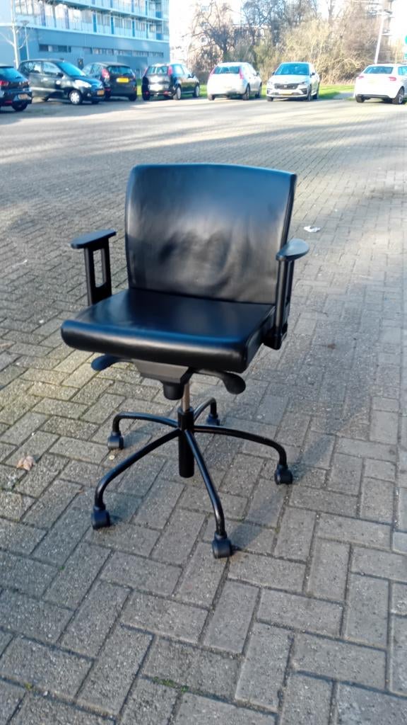 Leren bureaustoel van Lensvelt, Huis en Inrichting, Bureaustoelen, Ophalen