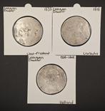 3x Leeuwendaalder, Postzegels en Munten, Munten | Nederland, Vóór koninkrijk, Setje, Zilver, Overige waardes