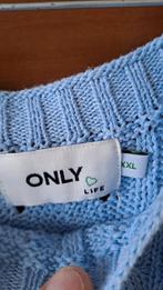 Only zeer mooie  lichtblauwe ajour zomer trui * mt XXL, Ophalen of Verzenden, Zo goed als nieuw, Maat 46/48 (XL) of groter, Blauw