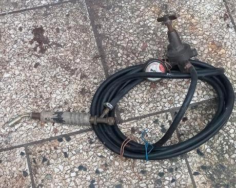 Gasbrander met drukregelaar, Doe-het-zelf en Verbouw, Gereedschap | Lasapparaten, Gebruikt, Overige typen, Minder dan 150 ampère